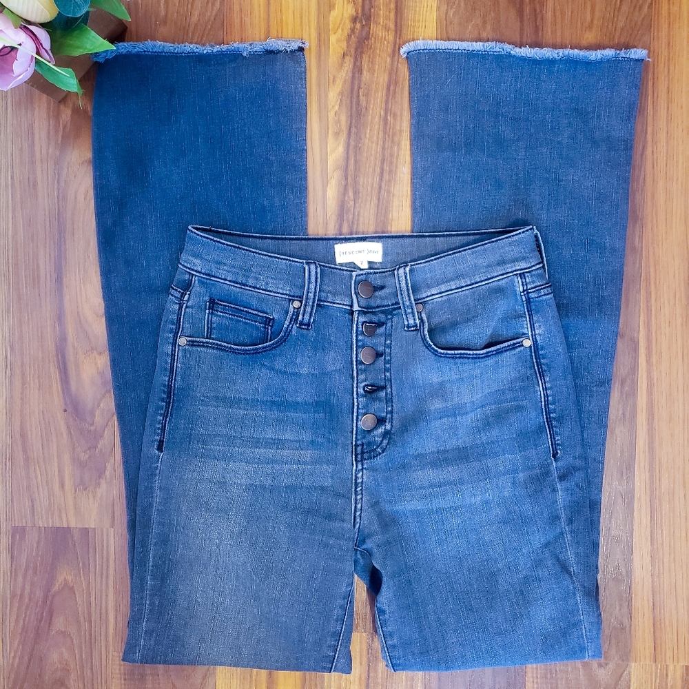 Cresent drive high waisted wide leg jean